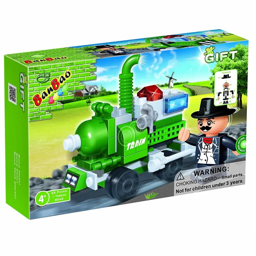 Butterfly Creek Under $100.00 | Under $50.00-BanBao Steam Train Building Set