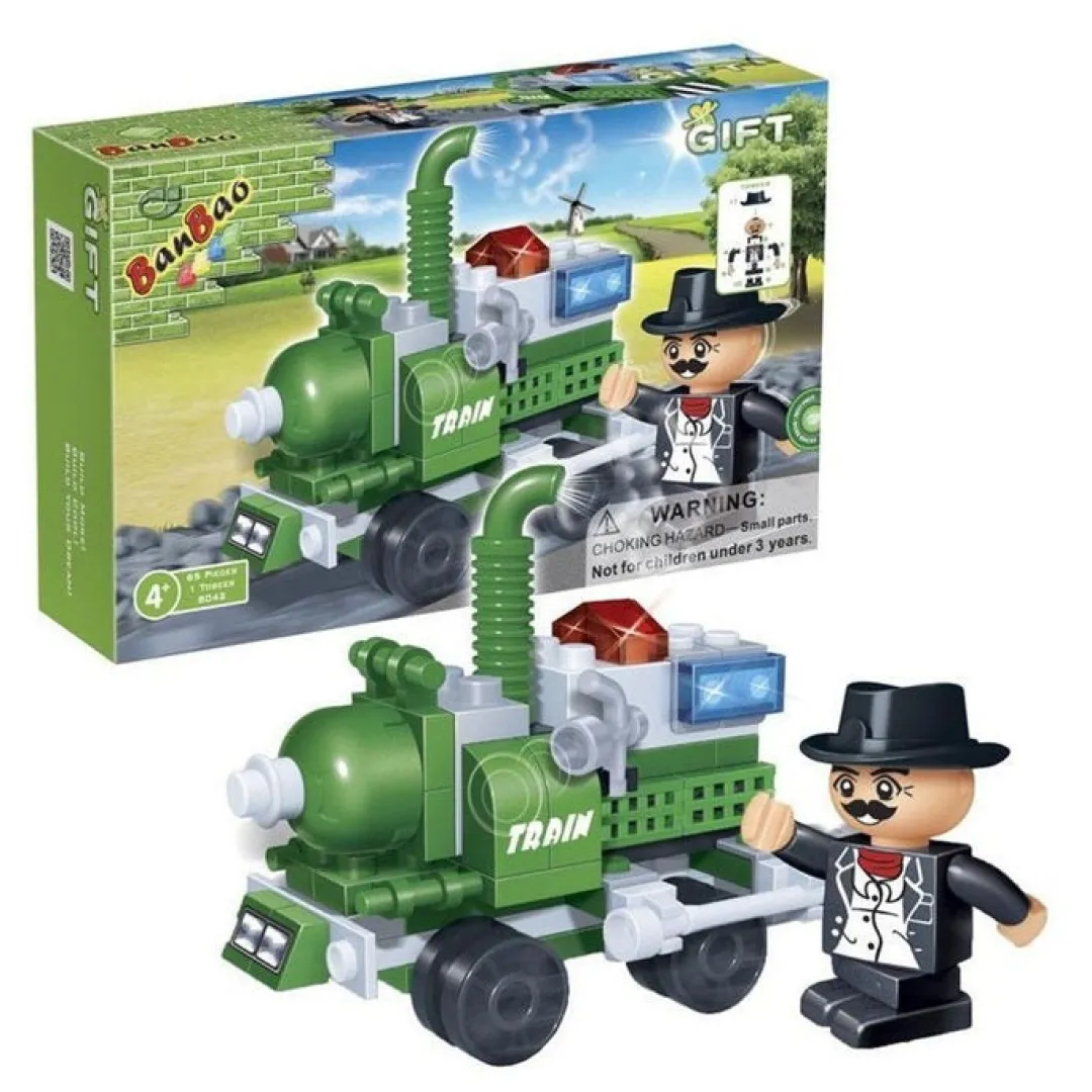 Butterfly Creek Under $100.00 | Under $50.00-BanBao Steam Train Building Set