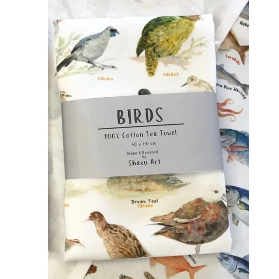 Butterfly Creek New Zealand | Under $100.00-Bird Tea Towel