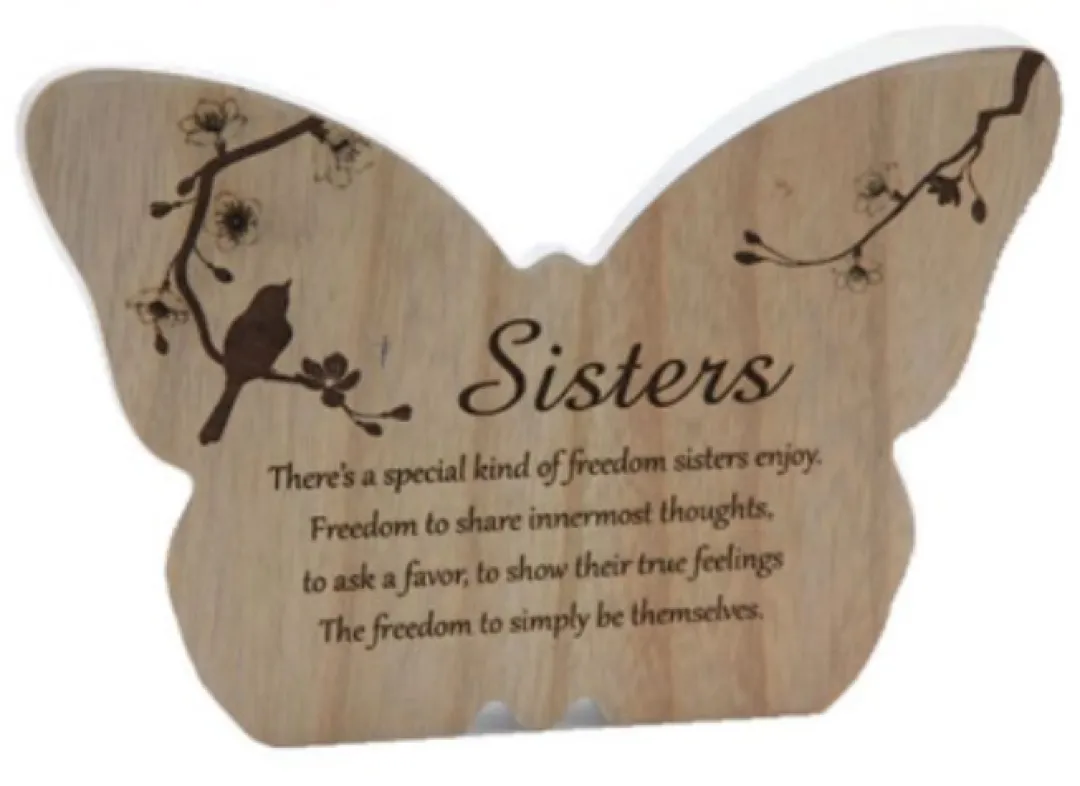Butterfly Creek Under $100.00 | Under $50.00-Butterfly 'Sister' Plaque