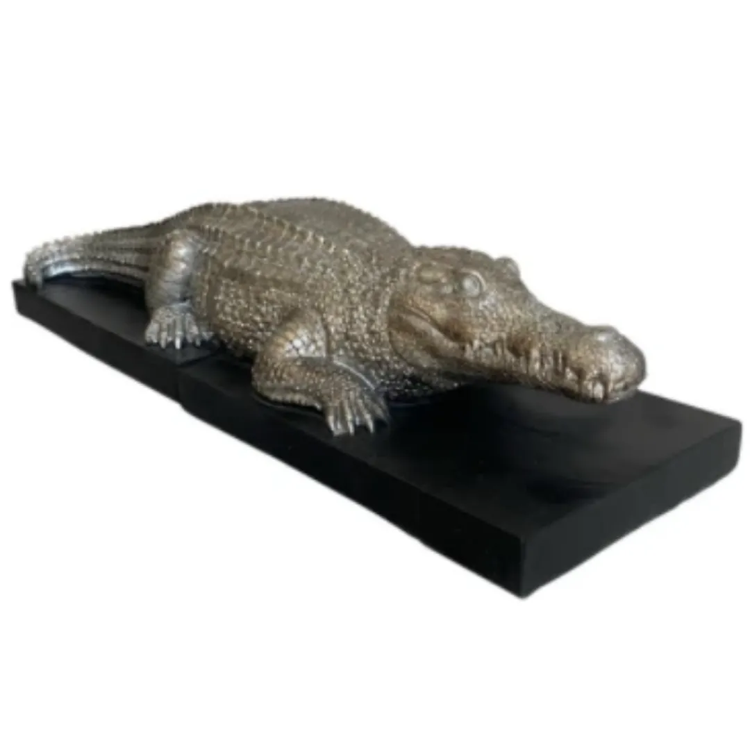 Butterfly Creek Crocodiles | Under $100.00-Crocodile Bookend | Novelty Bookend |