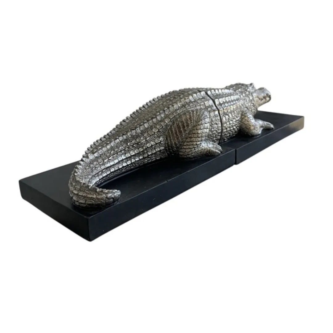 Butterfly Creek Crocodiles | Under $100.00-Crocodile Bookend | Novelty Bookend |