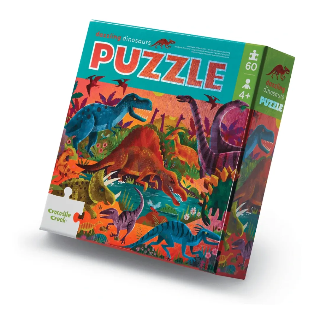 Butterfly Creek Dinosaurs | Under $100.00-Dazzling Dinosaurs Puzzle | Dinosaur Puzzle |
