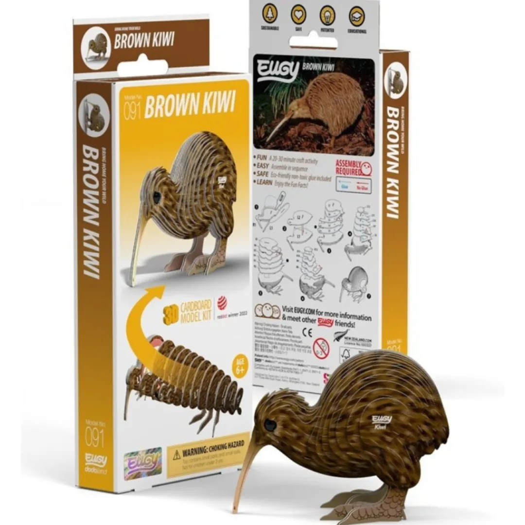 Butterfly Creek New Zealand | Under $100.00-Dodo Brown Kiwi Puzzle | Dodo Wooden Puzzles |