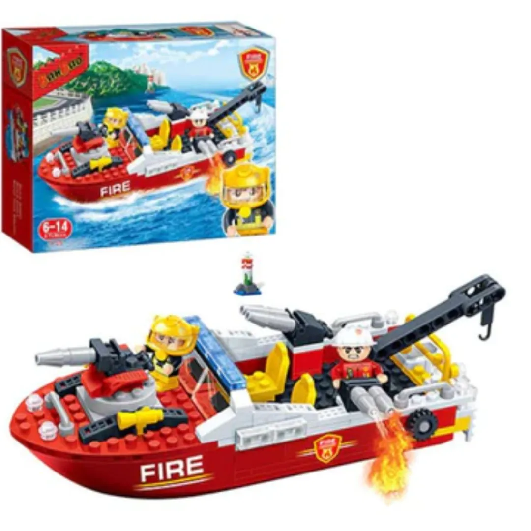 Butterfly Creek Under $100.00 | Under $30.00-Fire Boat Building Set | Banbao Building Set |