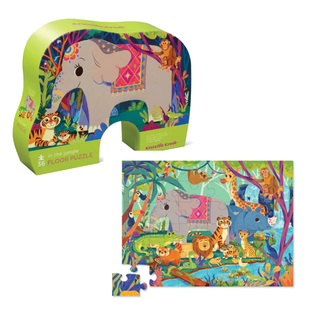 Butterfly Creek Under $100.00 | Under $50.00-In the Jungle 36pc Puzzle | Jungle-Themed Puzzle |