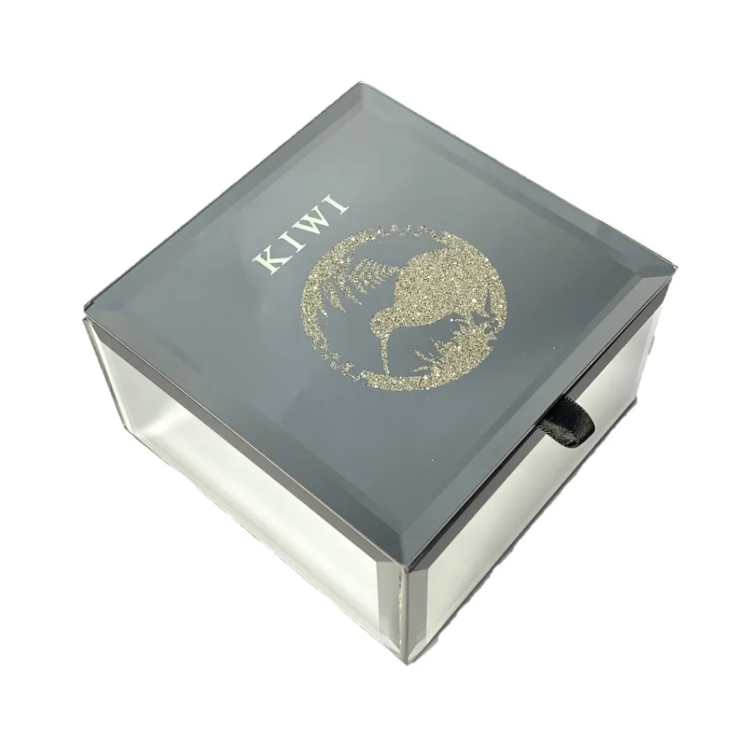 Butterfly Creek New Zealand | Under $100.00-Kiwi Mini Trinket Box | Glass Trinket Box |