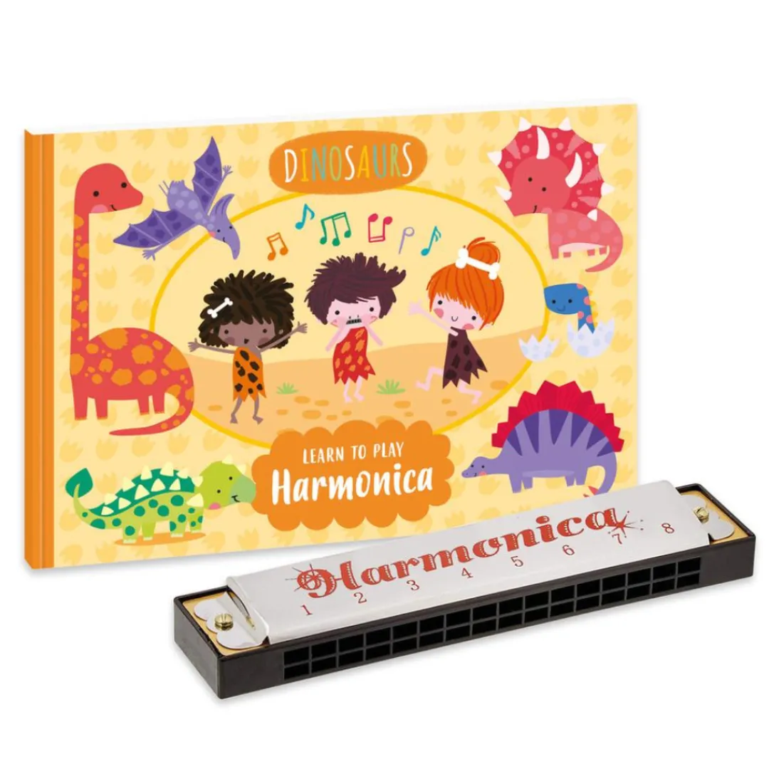 Butterfly Creek Dinosaurs | Under $100.00-Learn To Play: Harmonica - Dinosaur | Toy Harmonica |