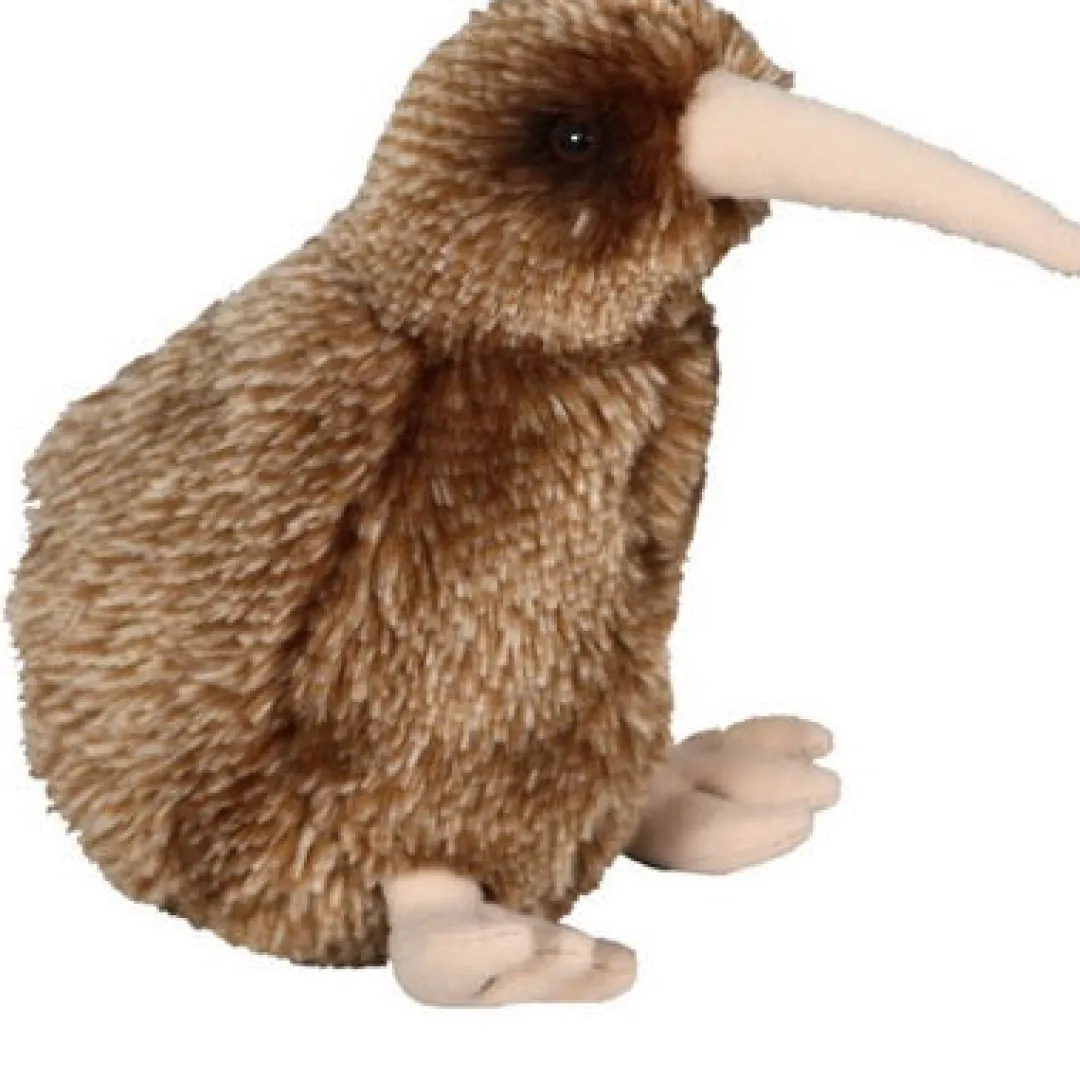 Butterfly Creek New Zealand | Under $100.00-Light Brown Kiwi Soft Toy with Sound