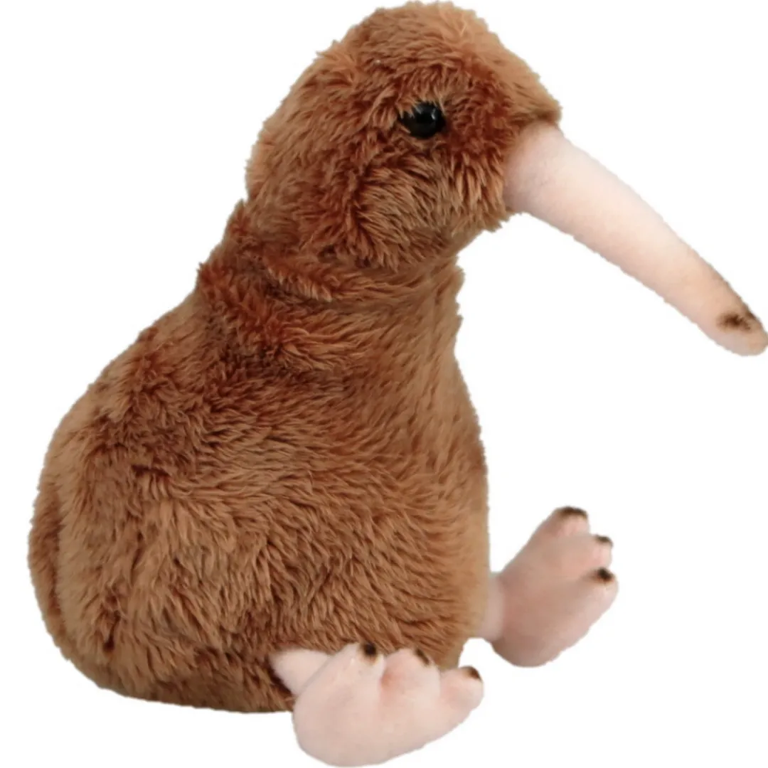 Butterfly Creek New Zealand | Under $100.00-Mini Brown Kiwi Soft Toy and Finger Puppet