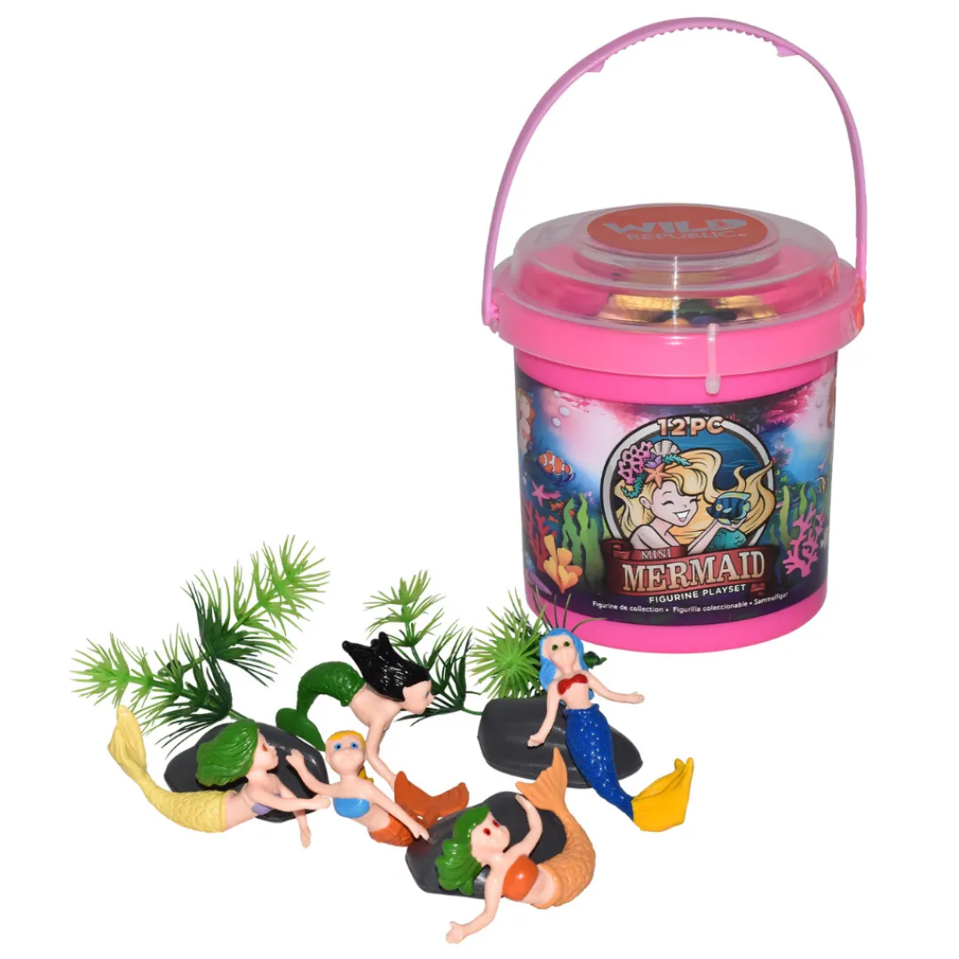 Butterfly Creek Mythical Creatures | Under $100.00-Mini Mermaid Figurine Bucket