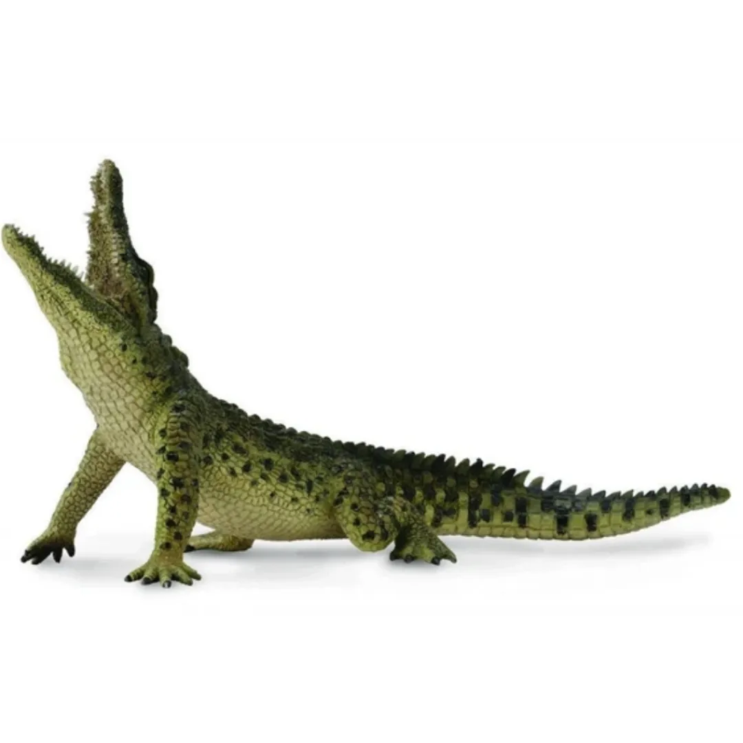 Butterfly Creek Crocodiles | Under $100.00-Nile Crocodile Leaping With Movable Jaw Figurine