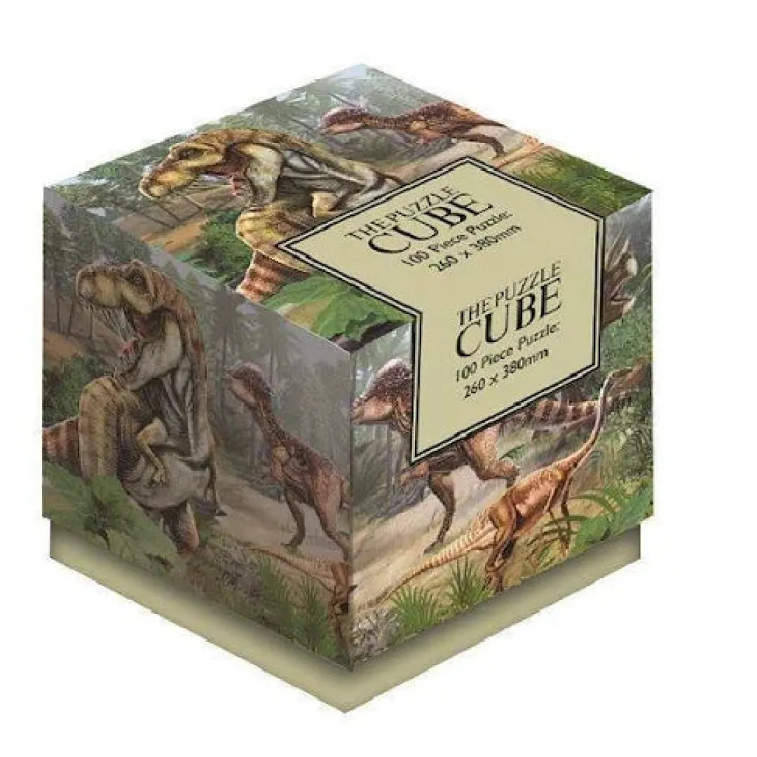Butterfly Creek Dinosaurs | Under $100.00-100PC Cube Jigsaw Dino