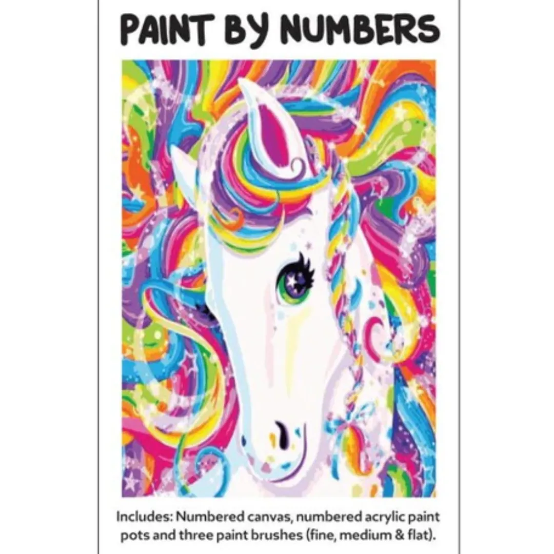 Butterfly Creek Unicorns | Mythical Creatures-Rainbow Unicorn - Paint By Numbers