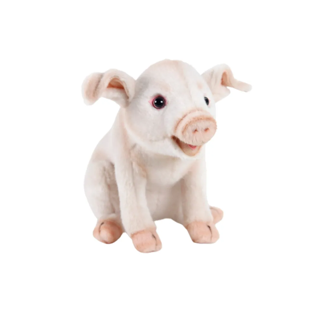Butterfly Creek Farmyard | Under $100.00-Sitting Piglet Soft Toy | Barnyard Soft Toys |