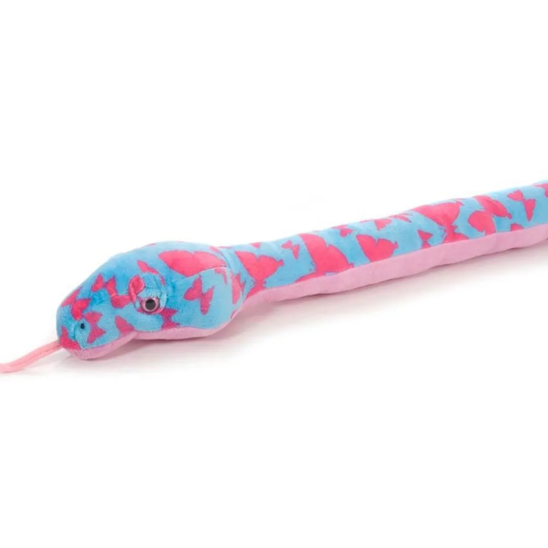 Butterfly Creek Snakes | Under $100.00-Snake Plush - Pink Butterfly Pattern