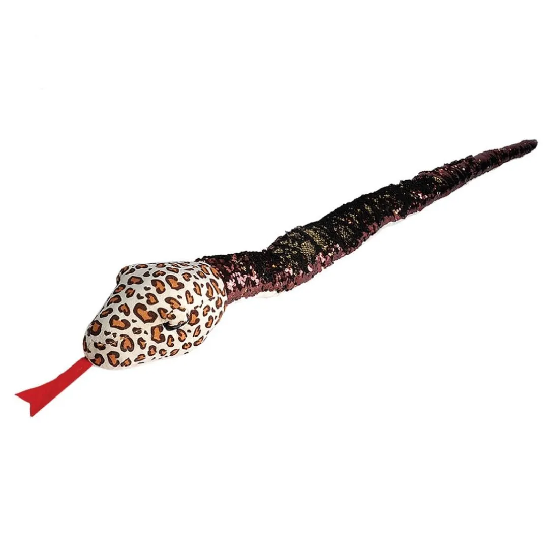 Butterfly Creek Snakes | Under $100.00-Snake Sequin Plush - Leopard