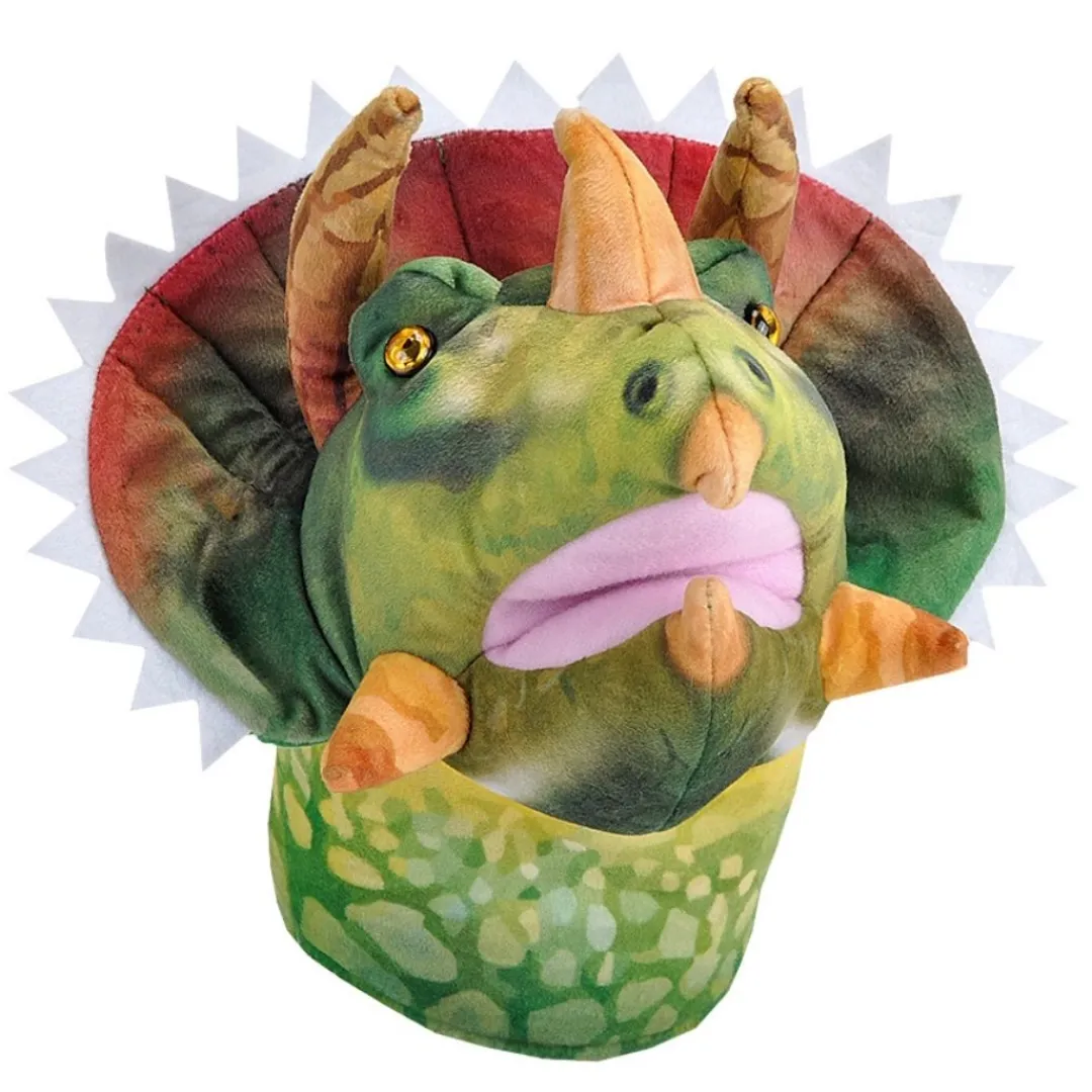 Butterfly Creek Dinosaurs | Under $100.00-Triceratops Puppet with Sound | Dinosaur Hand Puppet |