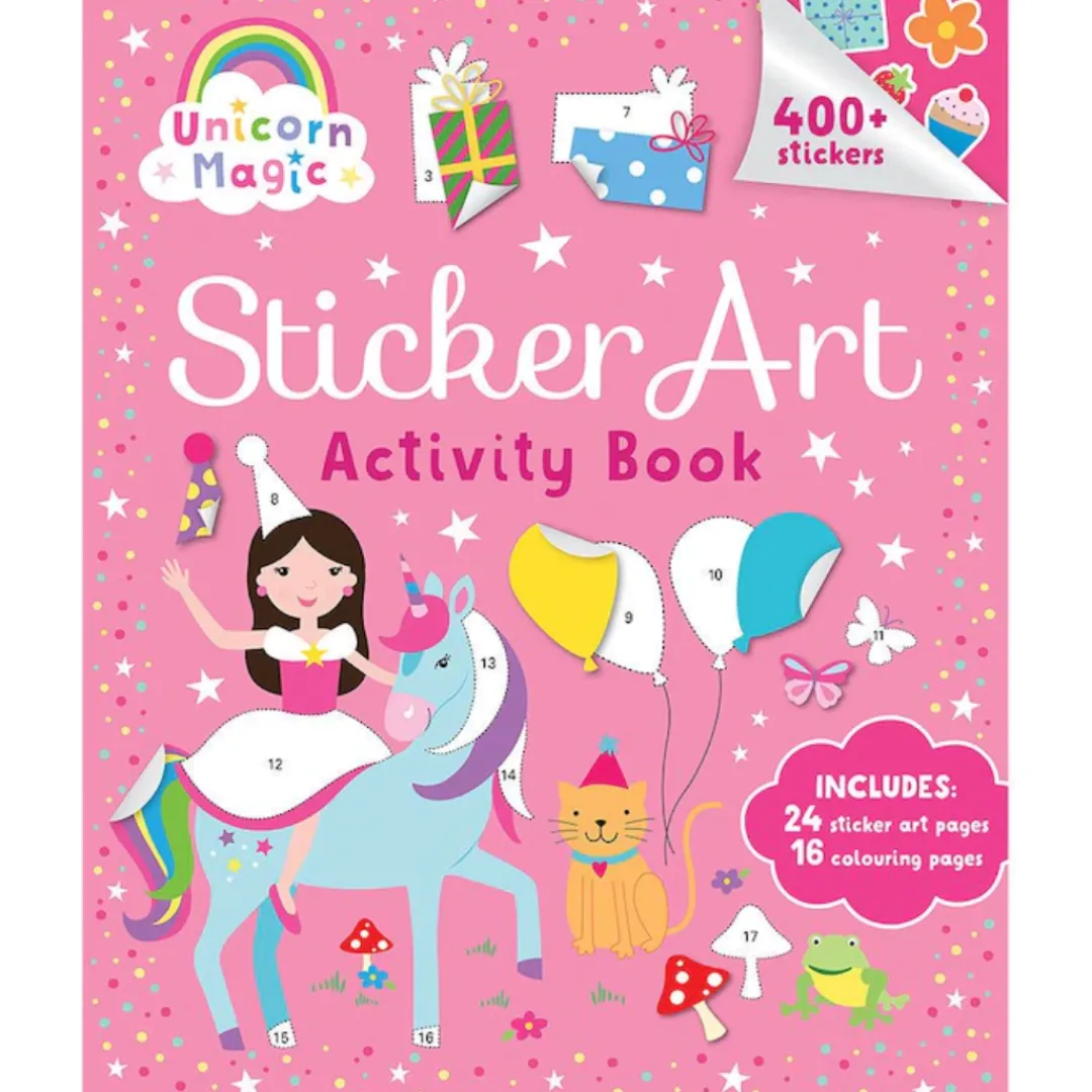 Butterfly Creek Unicorns | Mythical Creatures-Unicorn Sticker Art Activity Book