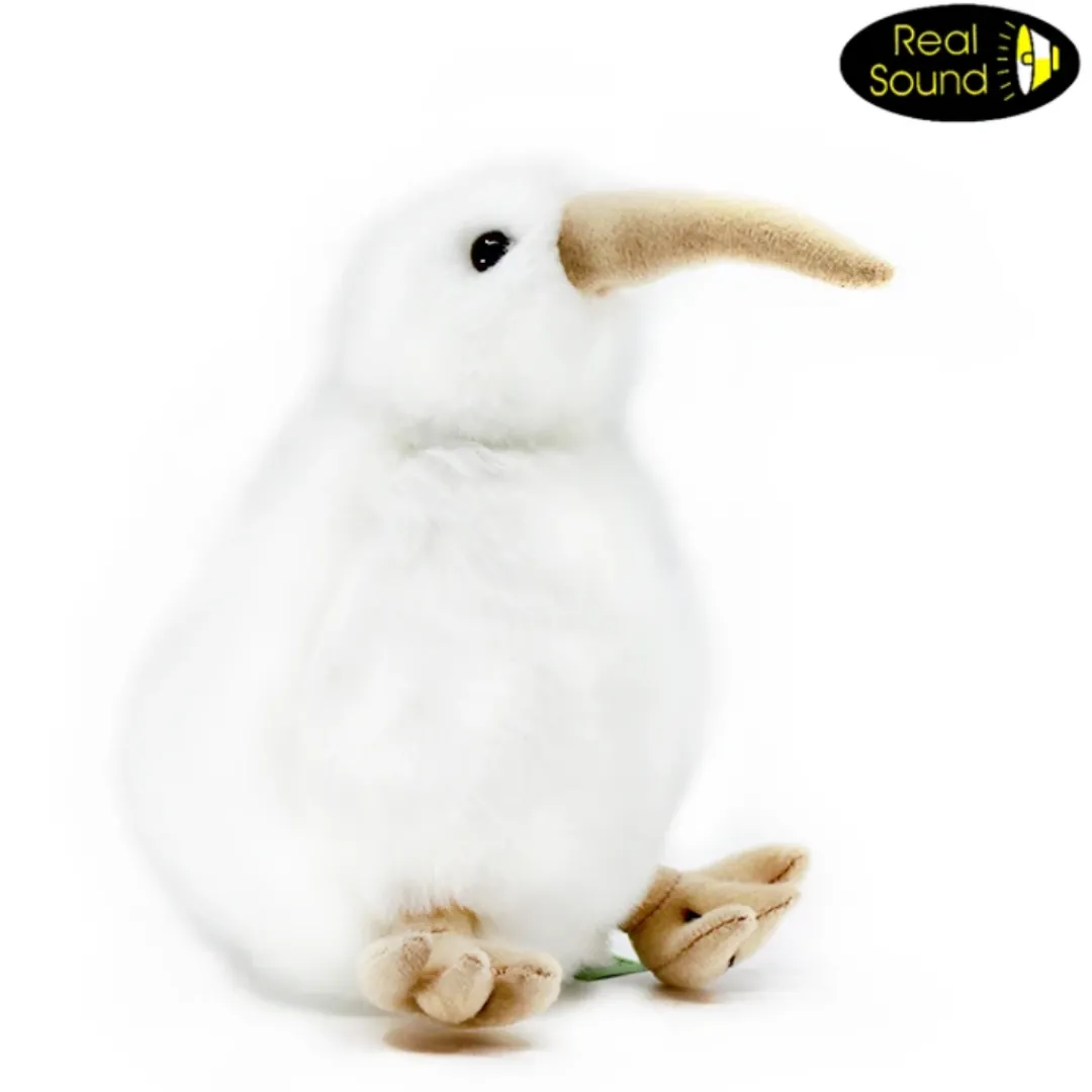 Butterfly Creek Under $100.00 | Under $30.00-White Kiwi Soft Toy with Sound