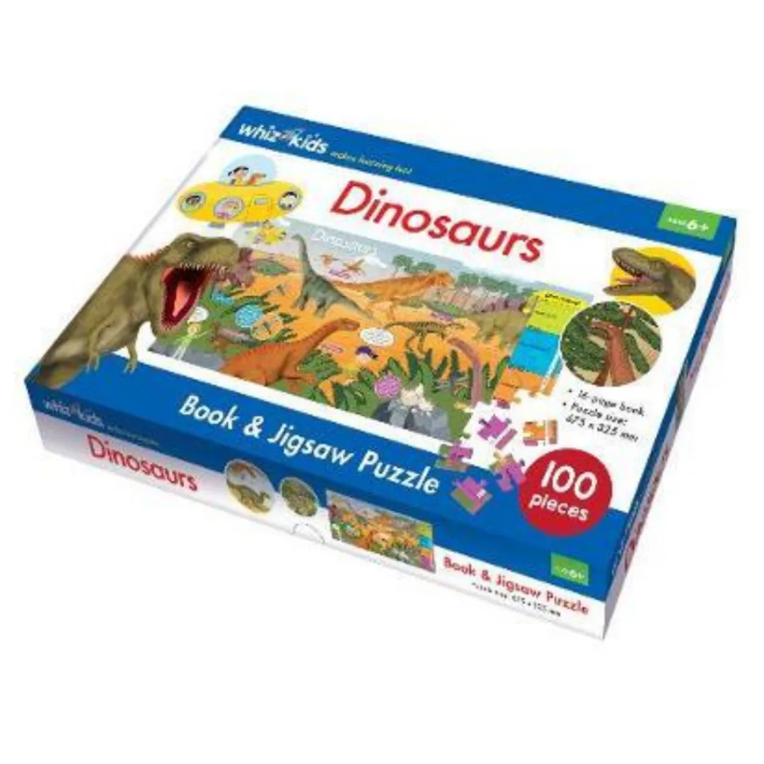 Butterfly Creek Under $100.00 | Under $50.00-WhizKids Book & Jigsaw Dino